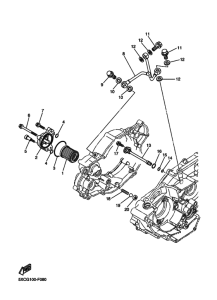 YZ250F Масляный фильтр