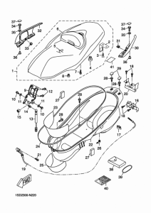 YP400R Сиденье