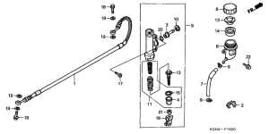CR125R Задний тормозной цилиндр