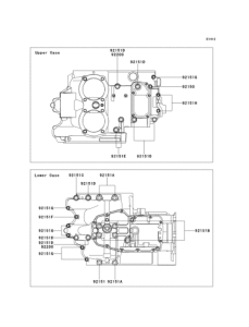 EJ650 Болты крепления картера