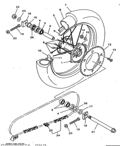 WR250Z Переднее колесо