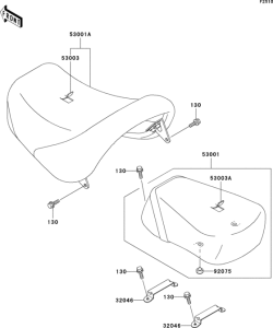 VN1500 Сиденье
