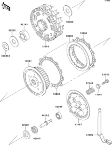 ZX600 Сцепление