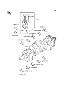 ZX900 Коленвал