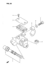 RM80 Передний тормозной цилиндр