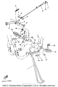 YZ490N Подножки