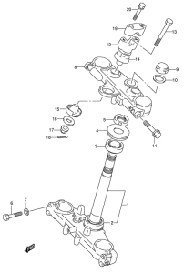 DR650 Траверса нижняя