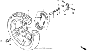 SA50P Переднее колесо
