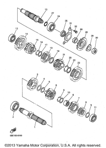 YZ400FK Трансмиссия