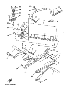 TZ250 Stand. footrest