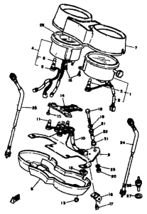 RD350LC Приборы