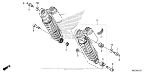 CB1100S (ABS) Rear Shock Absorber (2)