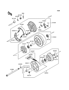BN125 Заднее колесо и цепь