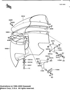 KZ1100 Обтекатель