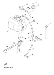 XC125FI Топливный бак
