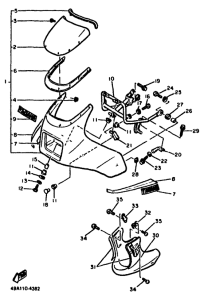XJ600 Обтекатель 1
