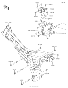  Крепление двигателя