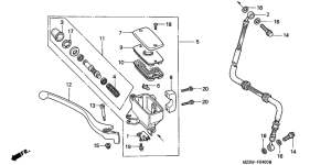VF750C Fr. brake master cylinder