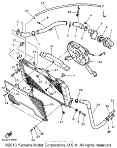 FZR1000WC Rediator-hose