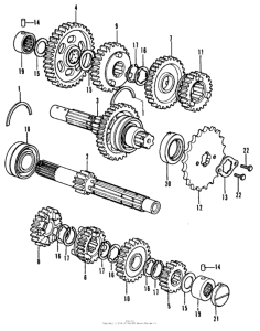 CB350 Трансмиссия