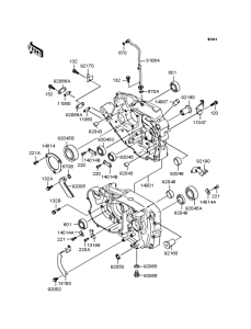 BJ250 Картер двигателя