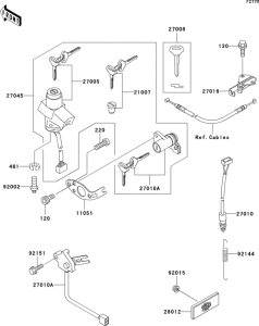 ZX1200 Замок зажигания
