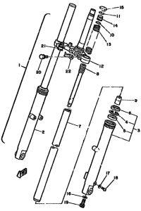 SR250 Передняя вилка