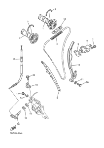 WR400F Camshaft. chain