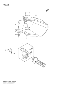 DR650 Рукоятка газа и тормоза