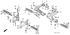 VFR750F Ступень передачи