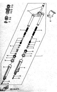 YH50 Передняя вилка