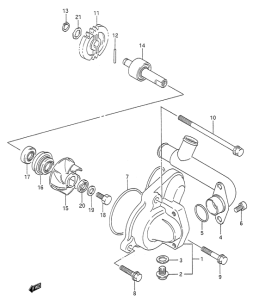 TS200 Водяная помпа