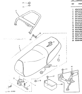 CW50 Selle. porte -bagages