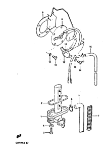 GSX400 Топливный кран
