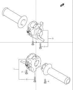 GSF1200S Рулевой переключатель