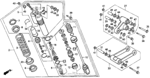 CR125R Rear shock absorber 90