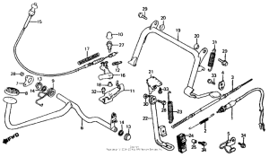 CH125 Stand + rear brake pedal