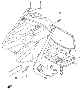 UE150 Багажник передний