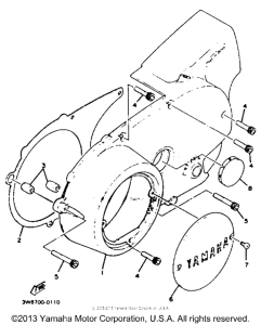 XS650SK Боковые крышки