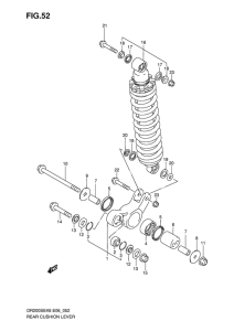 DR200 Втулки заднего рычага