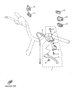 YN50R Handle switch. lever