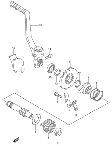 RM85 Ножной стартер