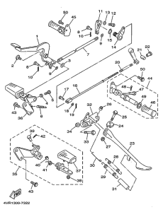 XVS650A Stand. footrest