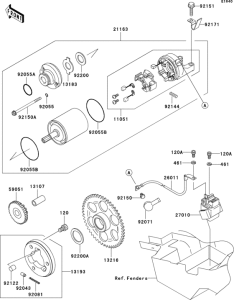 ZX636 Стартер