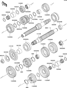 ZX1200 Трансмиссия