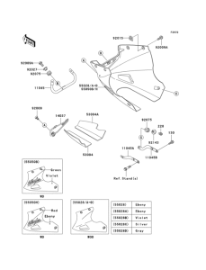 EX250 Cowling lowers(1 / 2)