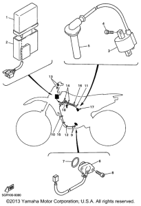 YZ400FL Электрика