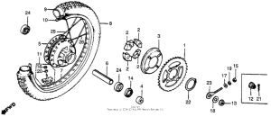 XR80 Переднее колесо