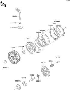 BN125 Сцепление