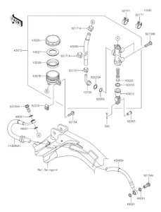 EX400 Задний торм цилиндр